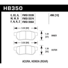 Load image into Gallery viewer, Hawk-HondaAcura-Er-1-Endurance-Racing-Rear-Brake-Pads