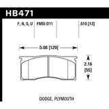Hawk Performance HB471N.510 HP Plus Disc Brake Pad
