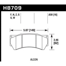 Load image into Gallery viewer, Hawk-Hps-5.0-Brake-Pads-Ferro-Carbon-Black-Powder-Coat-16Mm-Pad-Thickness