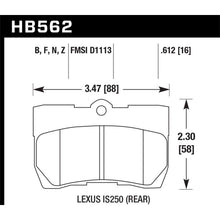 Load image into Gallery viewer, Hawk-Lexus-06-07-Gs300-06-08-Is250-Performance-Ceramic-Street-Rear-Brake-Pads