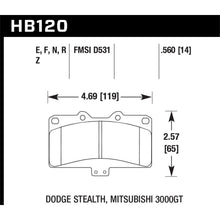 Load image into Gallery viewer, Hawk-Mitsubishi-3000-Gt-Vr4-Dodge-Stealth-RT-4Wd-Performance-Ceramic-Street-Front-Brake-Pads