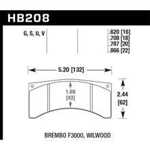 Load image into Gallery viewer, Hawk-Nascar-Dtc-60-Brake-Pads---Front