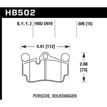 Load image into Gallery viewer, Hawk-Porsche--Volkswagen-Hps-Street-Rear-Brake-Pads