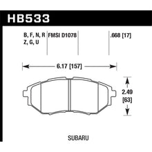 Load image into Gallery viewer, Hawk-Subaru-Tribeca--Legacy-Dtc-70-Race-Front-Brake-Pads