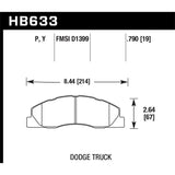 Hawk Performance HB633P.790 SuperDuty Disc Brake Pad