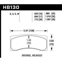 Load image into Gallery viewer, Hawk-Universal-Brembo-Dtc-70-Race-Brake-Pads