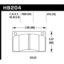 Load image into Gallery viewer, Hawk-Volvo-1421451642402422442452622651800-Black-Race-Brake-Pads