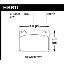 Load image into Gallery viewer, Hawk-Wilwood-7912-Dtc-30-Race-Brake-Pads