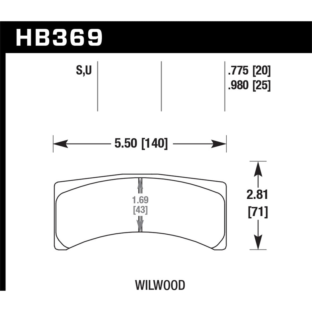 Hawk-Wilwood-Integra-Lp-9725-Racing-Dtc-70-Brake-Pads