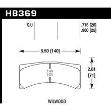Load image into Gallery viewer, Hawk-Wilwood-Integra-Lp-9725-Racing-Dtc-70-Brake-Pads