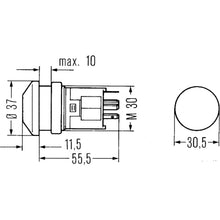 Load image into Gallery viewer, Hazard-Light-Switch-12-V-W1-2W