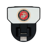 Carr 183142 HD Universal Hitch Step; Fits 2 in. Receiver; Black; U.S. Marines; Single