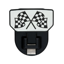 Load image into Gallery viewer, Hd-Universal-Hitch-Step;-Fits-2-In.-Receiver;-Black;-Checkered-Flag;-Single
