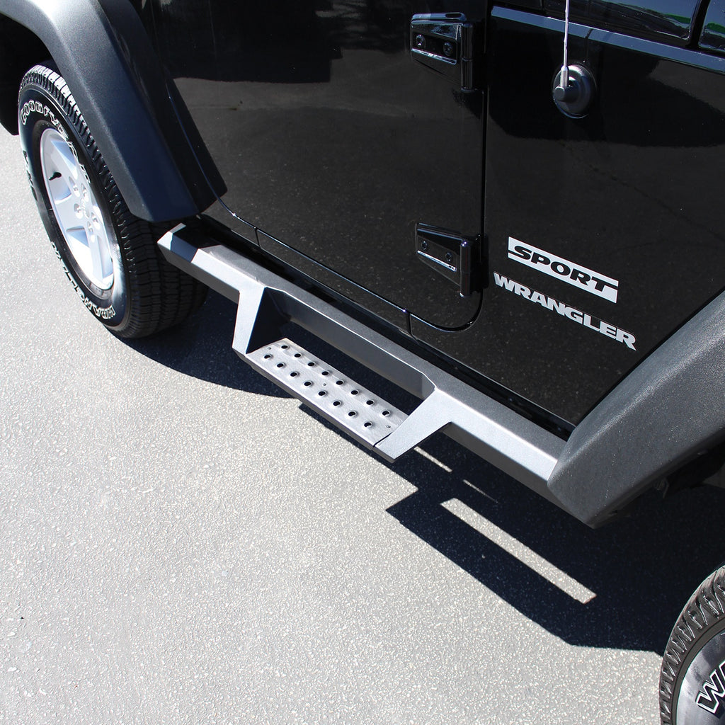 Hdx-07-17-Jeep-Wrangler-2Dr-Drop-Nerf-Step-Bars---Textured-Black