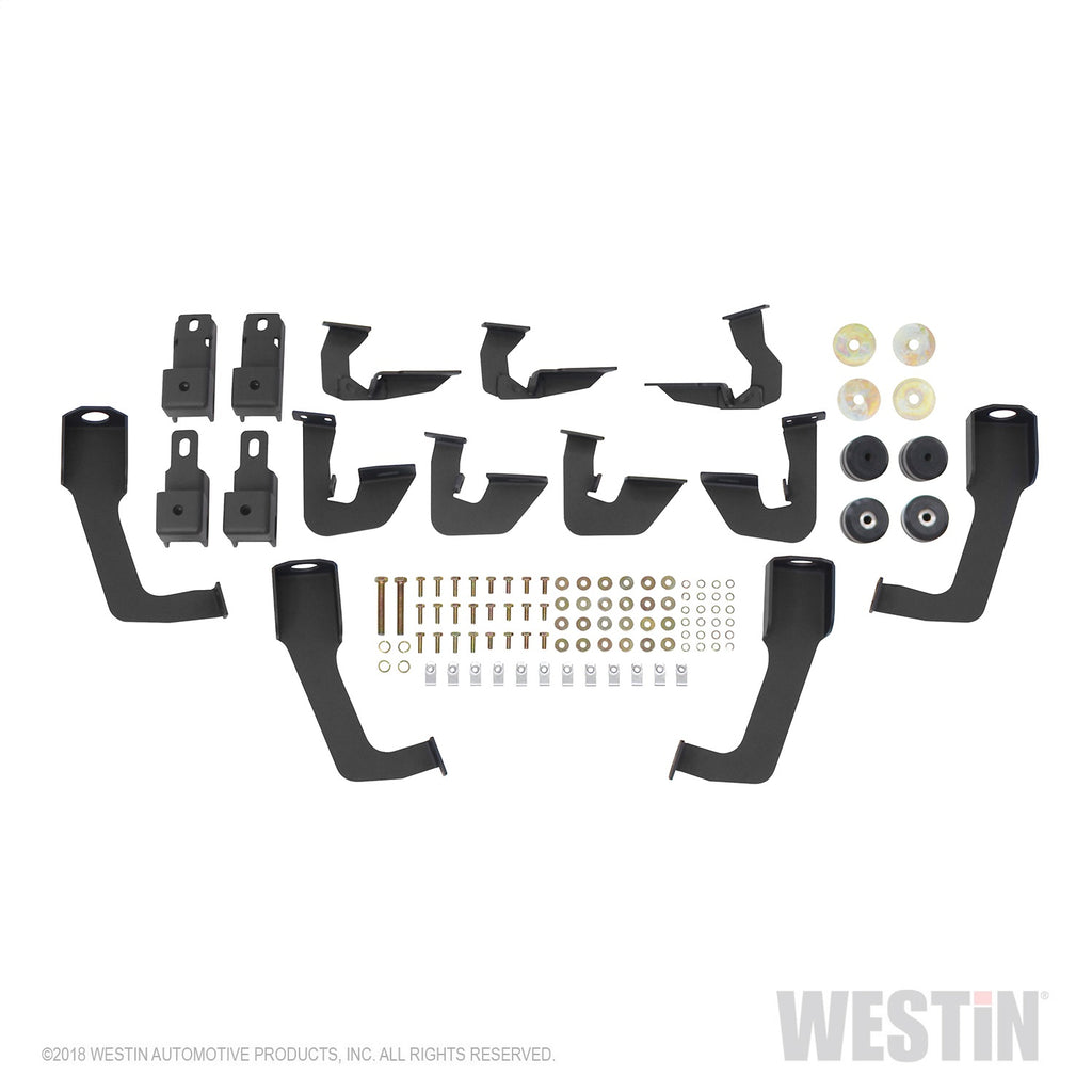 Hdx-07-18-Chevrolet-Silverado-2500-6.5Ft-Drop-Wheel-To-Wheel-Nerf-Step-Bars---Textured-Black