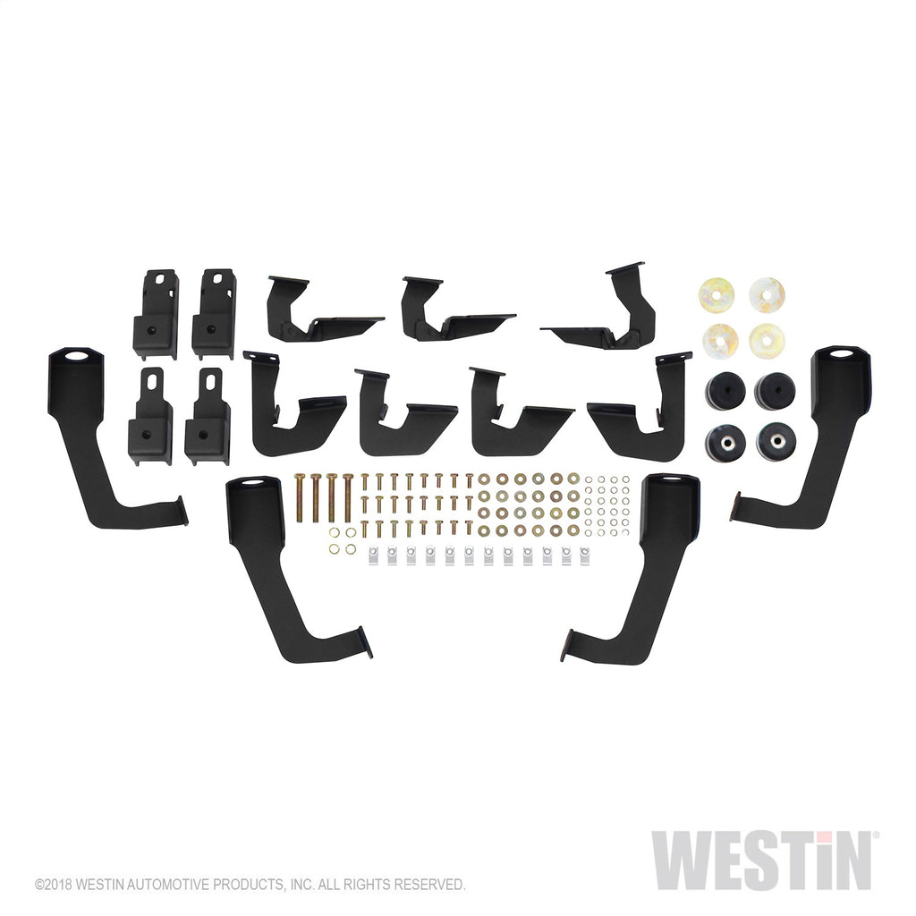 Hdx-07-19-Chevrolet-Silverado-2500-8Ft-Drop-Wheel-To-Wheel-Nerf-Step-Bars---Textured-Black