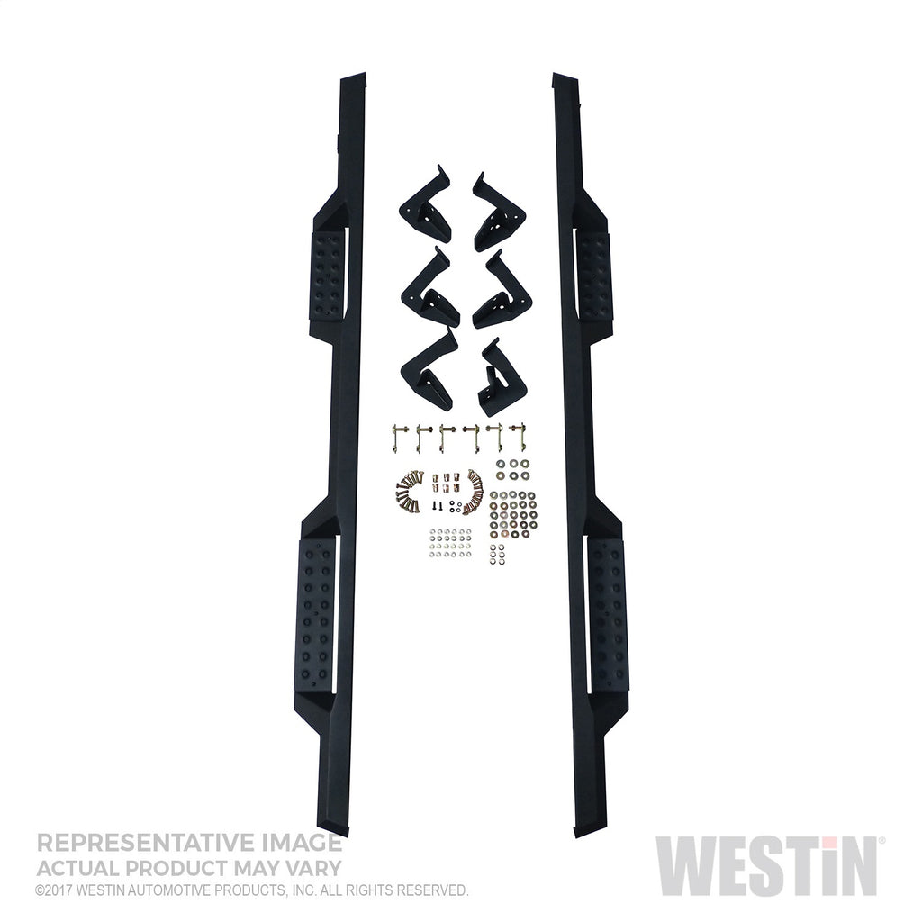 Hdx-10-17-Toyota-4Runner-Trail-Edition-Drop-Nerf-Step-Bars---Textured-Black