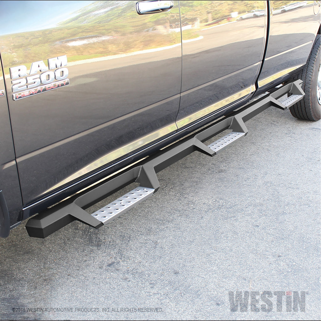 Hdx-10-18-Ram-25003500-Crew-Cab-(8Ft-Bed)-Drop-Wheel-To-Wheel-Nerf-Step-Bars---Txt-Black