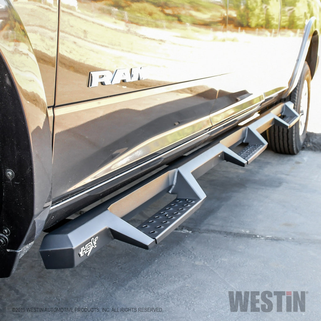 Hdx-19-20-Ram-25003500-Crew-Cab-(8Ft-Bed)-Drop-Wheel-To-Wheel-Nerf-Step-Bars---Txt-Black