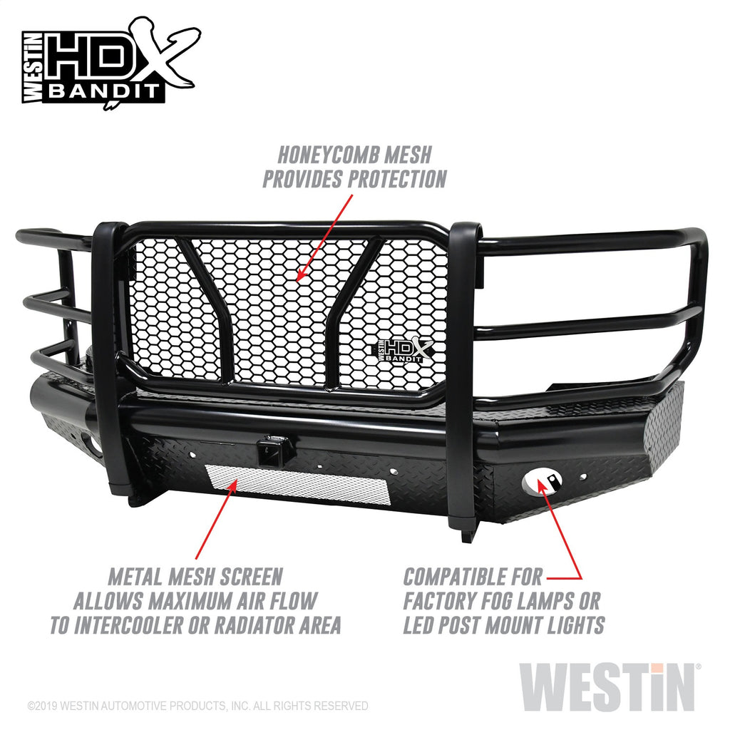 Hdx-Bandit-15-19-Chevrolet-Silverado-25003500-Front-Bumper---Black