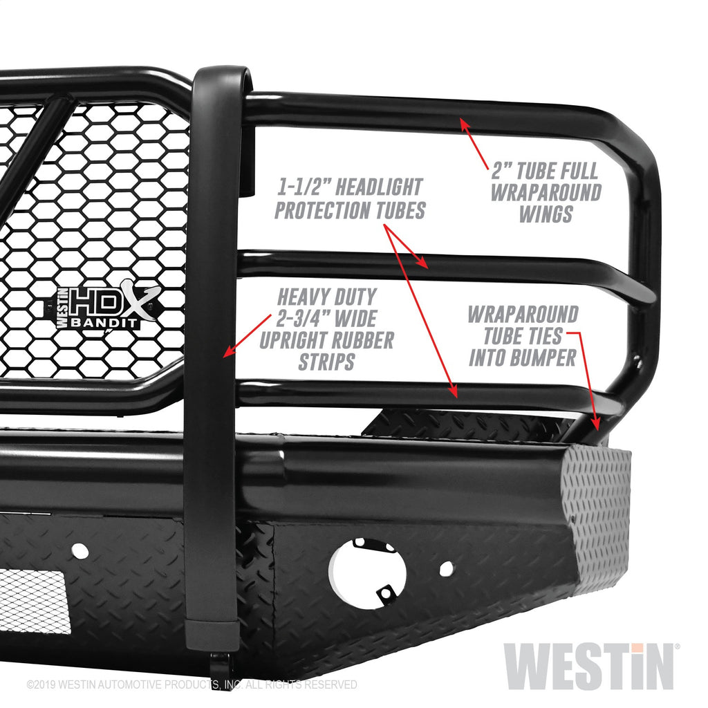 Hdx-Bandit-15-19-Chevrolet-Silverado-25003500-Front-Bumper---Black