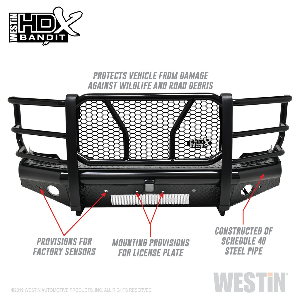 Hdx-Bandit-15-19-Chevrolet-Silverado-25003500-Front-Bumper---Black