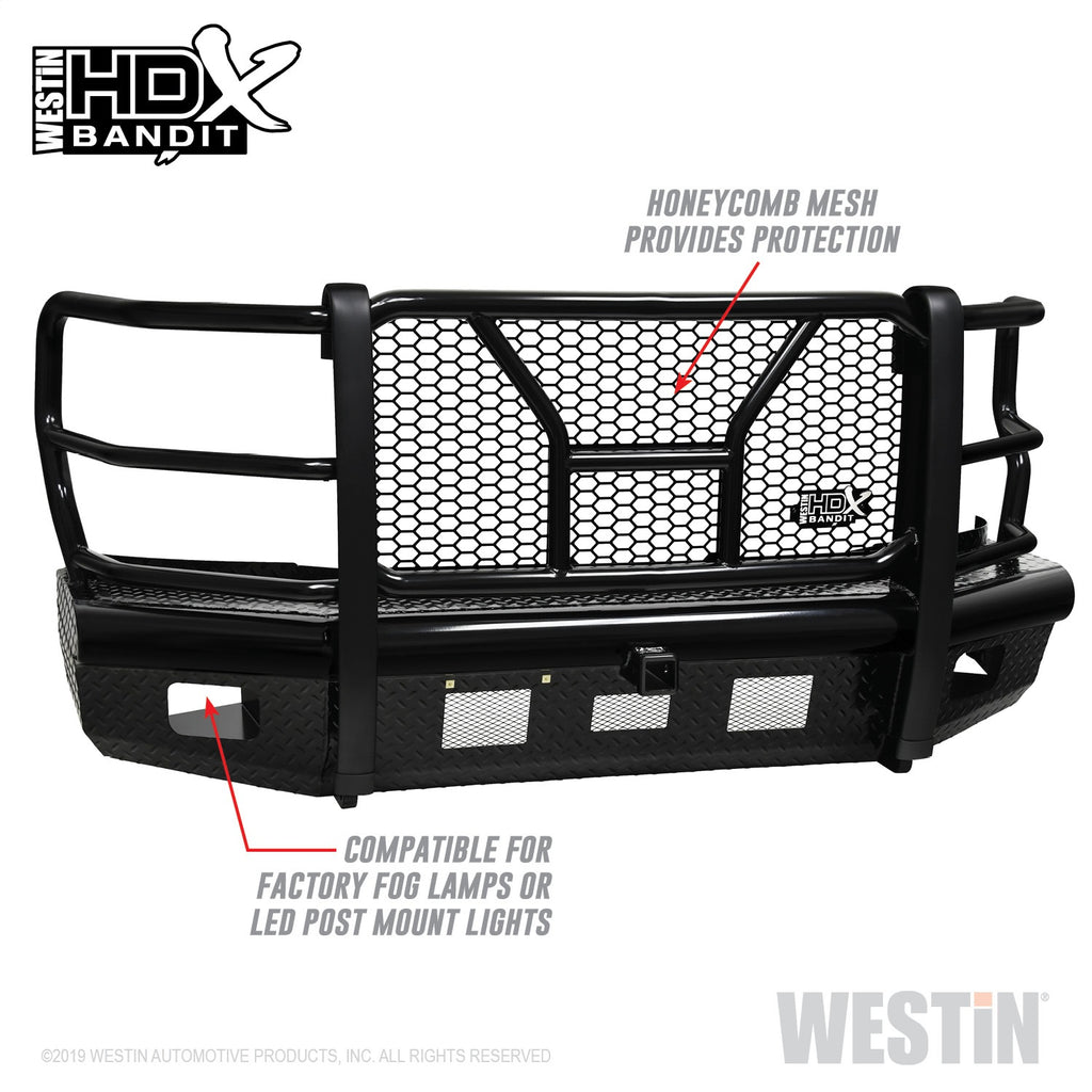 Hdx-Bandit-17-19-Ford-F-250--F-350-Front-Bumper---Textured-Black