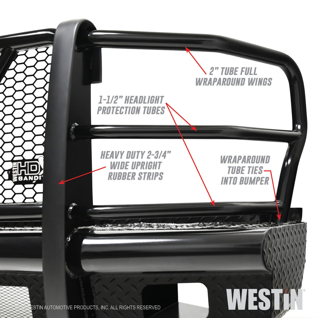 Hdx-Bandit-17-19-Ford-F-250--F-350-Front-Bumper---Textured-Black