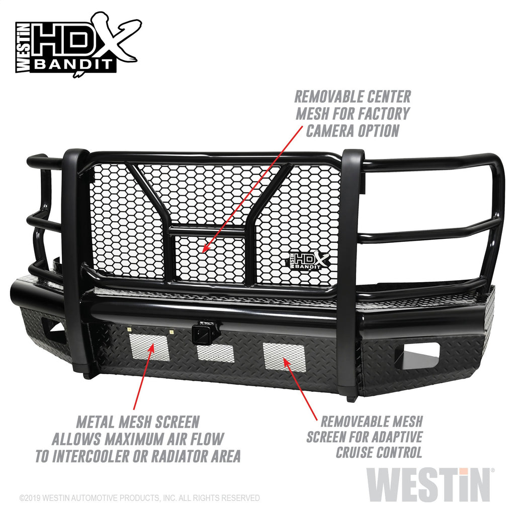 Hdx-Bandit-17-19-Ford-F-250--F-350-Front-Bumper---Textured-Black