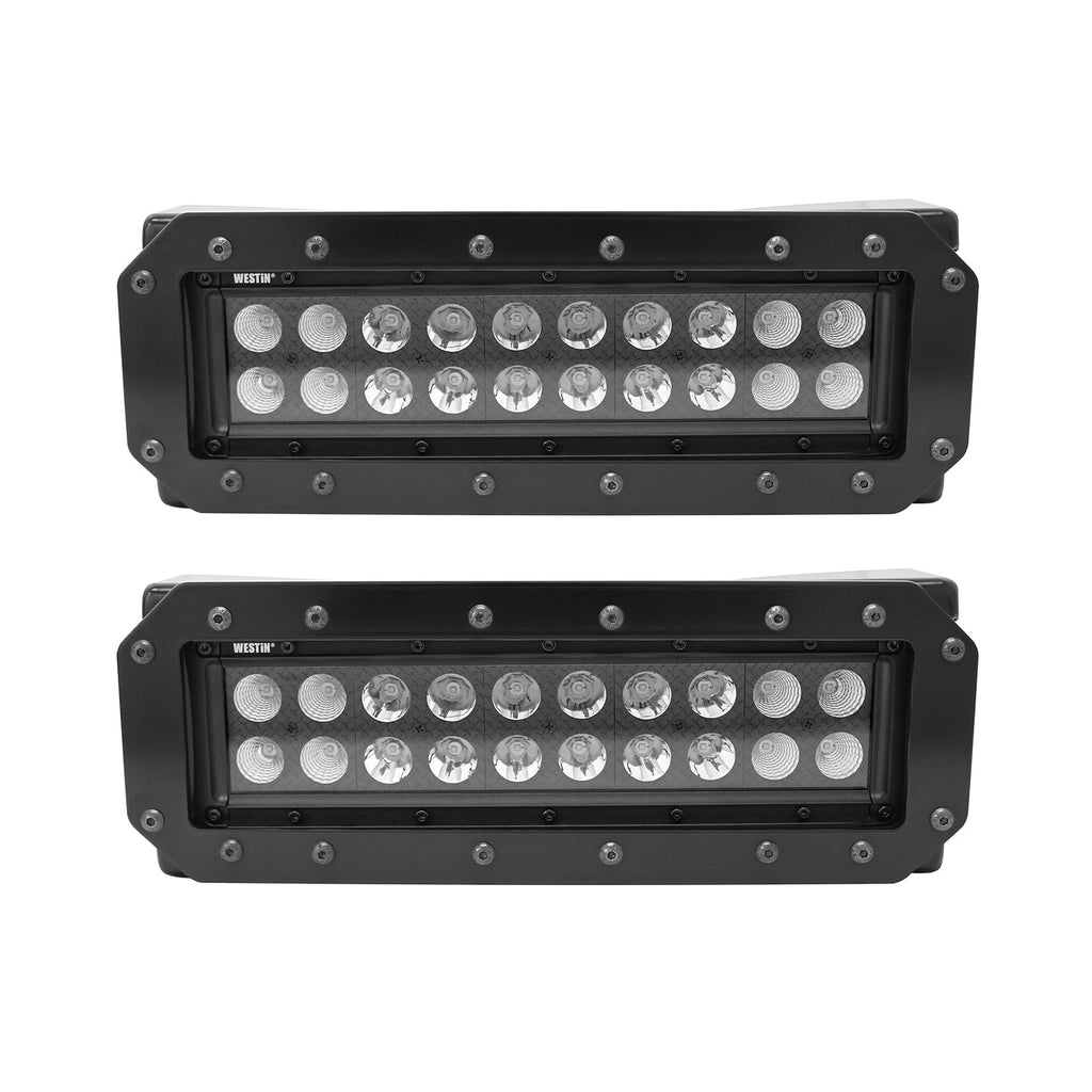 Hdx-Flush-Mount-B-Force-Led-Light-Kit-(Set-Of-2)-WWiring-Harness---Black