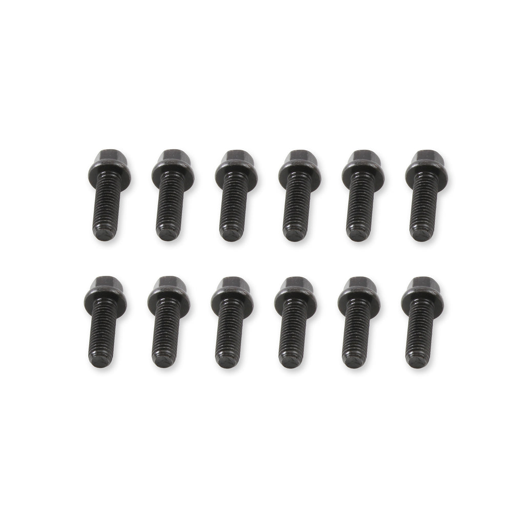 Header-Bolts---M8-1.25-25Mm-Hex-Head---Black-Oxide