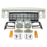 Crown Automotive 55054945K Header Panel Kit w/ Grille & Lights for 1991-1996 Jeep XJ Cherokee