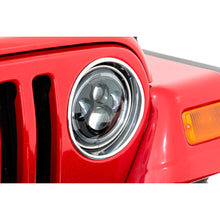 Load image into Gallery viewer, Headlights-Drl-Halo-Led-7-Inch-97-06-Jeep-Wrangler-Tj-4Wd-Rough-Country