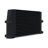 Mishimoto MMOC-SSO-10BK Heavy-Duty Bar and Plate Oil Cooler, 10in Core, Same-Side Outlets, Black