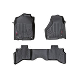 Rough Country M-30212 Heavy Duty Floor Mats Front/Rear-02-08 Dodge RAM 1500 Quad Cab