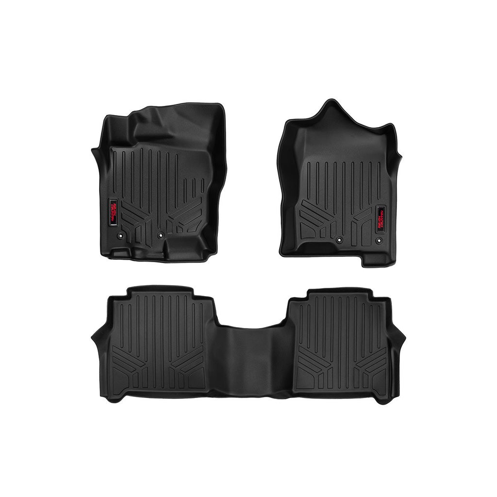Heavy-Duty-Floor-Mats-FrontRear-08-20-Nissan-Frontier-Crew-Cab-Rough-Country
