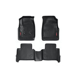 Rough Country M-21513 Heavy Duty Floor Mats Front/Rear-15-20 Chevy Colorado/GMC Canyon Crew Cab