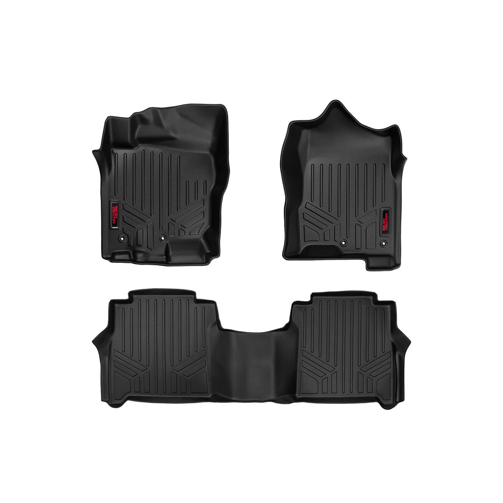 Heavy-Duty-Floor-Mats-FrontRear-16-20-Nissan-Titan,-Titan-Xd-Crew-Cab-Rough-Country