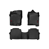 Rough Country M-81712 Heavy Duty Floor Mats Front/Rear-16-20 Nissan Titan, Titan XD Crew Cab
