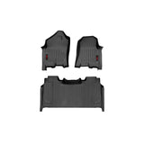 Rough Country M-31422 Heavy Duty Floor Mats Front/Rear-19-20 RAM 1500 Crew Cab Full Console w/Rear Under Seat Storage