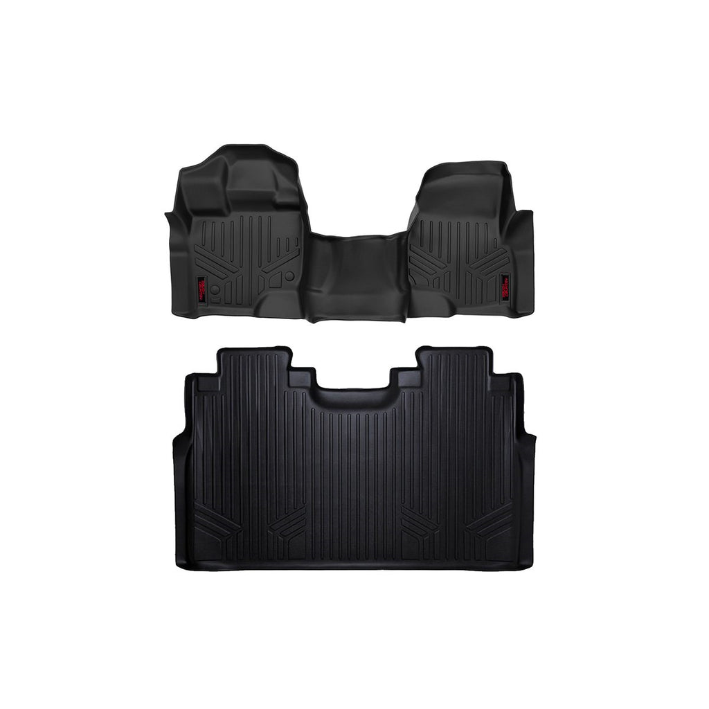 Heavy-Duty-Floor-Mats-FrontRear-WCenter-15-20-Ford-F-150-Supercrew-Cab-Rough-Country