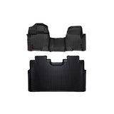 Rough Country M-51153 Heavy Duty Floor Mats Front/Rear W/Center 15-20 Ford F-150 SuperCrew Cab