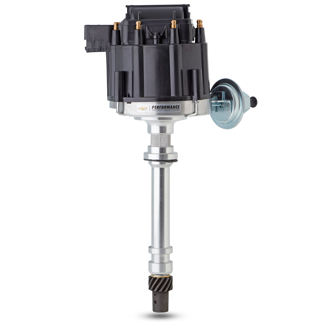 Hei-Distributor;-Chevy-Small-And-Big-Block-V8-;-Melonized-Steel-Gear;-Black-Cap