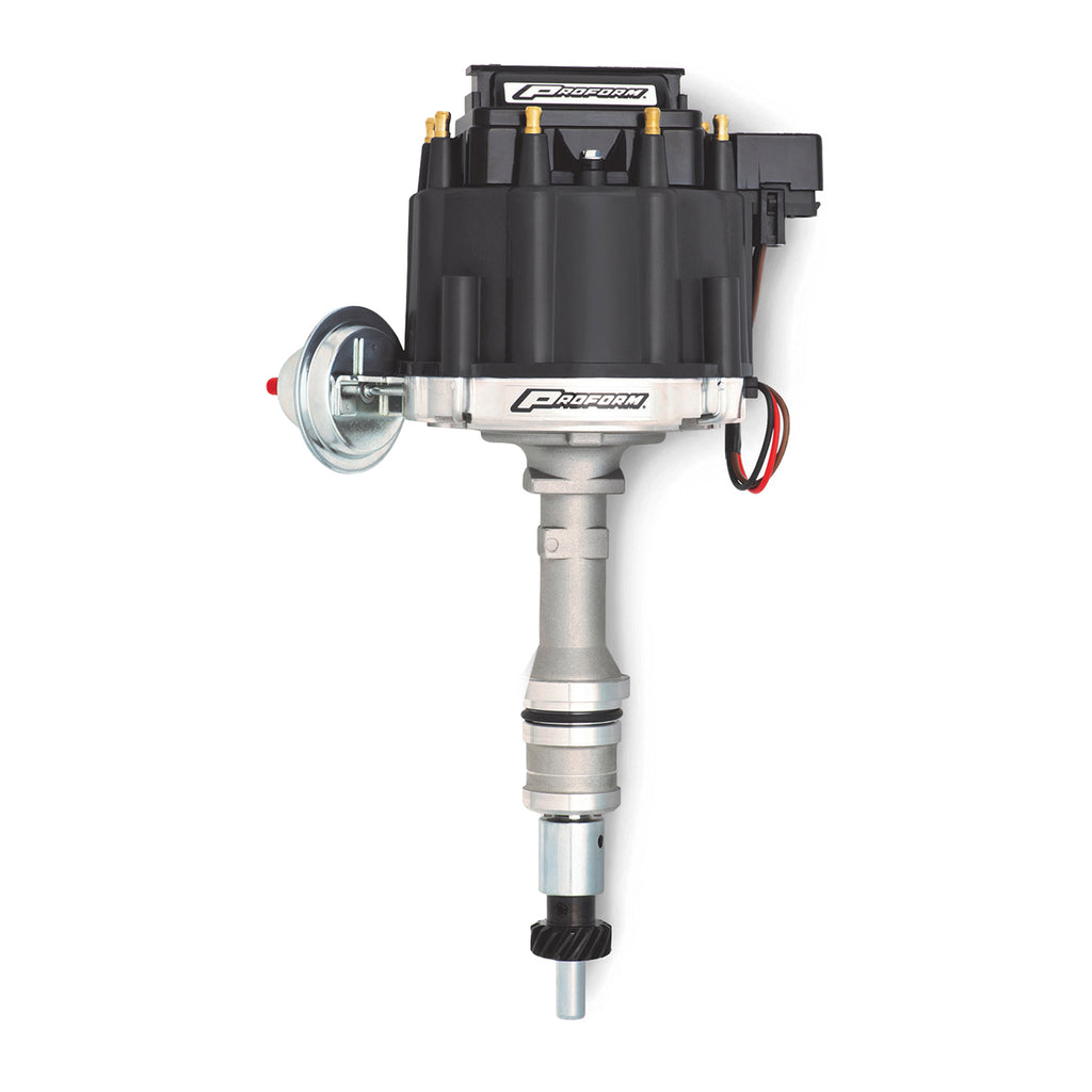 Hei-Distributor;-StreetStrip;-Built-In-Coil;-Black-Cap;-For-Ford-351W-Engine