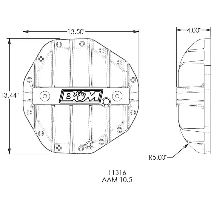 Hi-Tek-Aluminum-Differential-Cover-For-Aam-10.5---Black