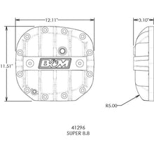 Load image into Gallery viewer, Hi-Tek-Aluminum-Differential-Cover-For-Ford-Super-8.8---Black
