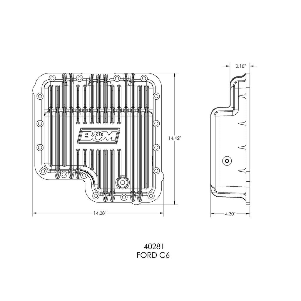 Hi-Tek-Deep-Transmission-Pan----Ford-C6---Aluminum