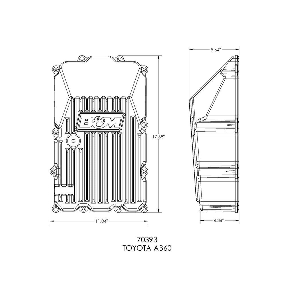 Hi-Tek-Deep-Transmission-Pan---Aluminum---Toyota---Black