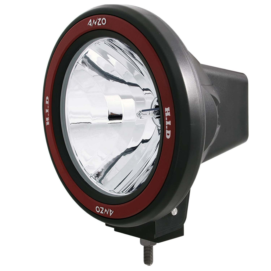 Hid-Off-Road-Light-Universal-50-Watt-7In-Hid-Off-Road-Fog-Light-W-Usa-Red-Bezel