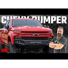 Load image into Gallery viewer, High-Clearance-Front-Bumper-Led-Lights-And-Skid-Plate-19-22-Chevy-Silverado-1500-Rough-Country